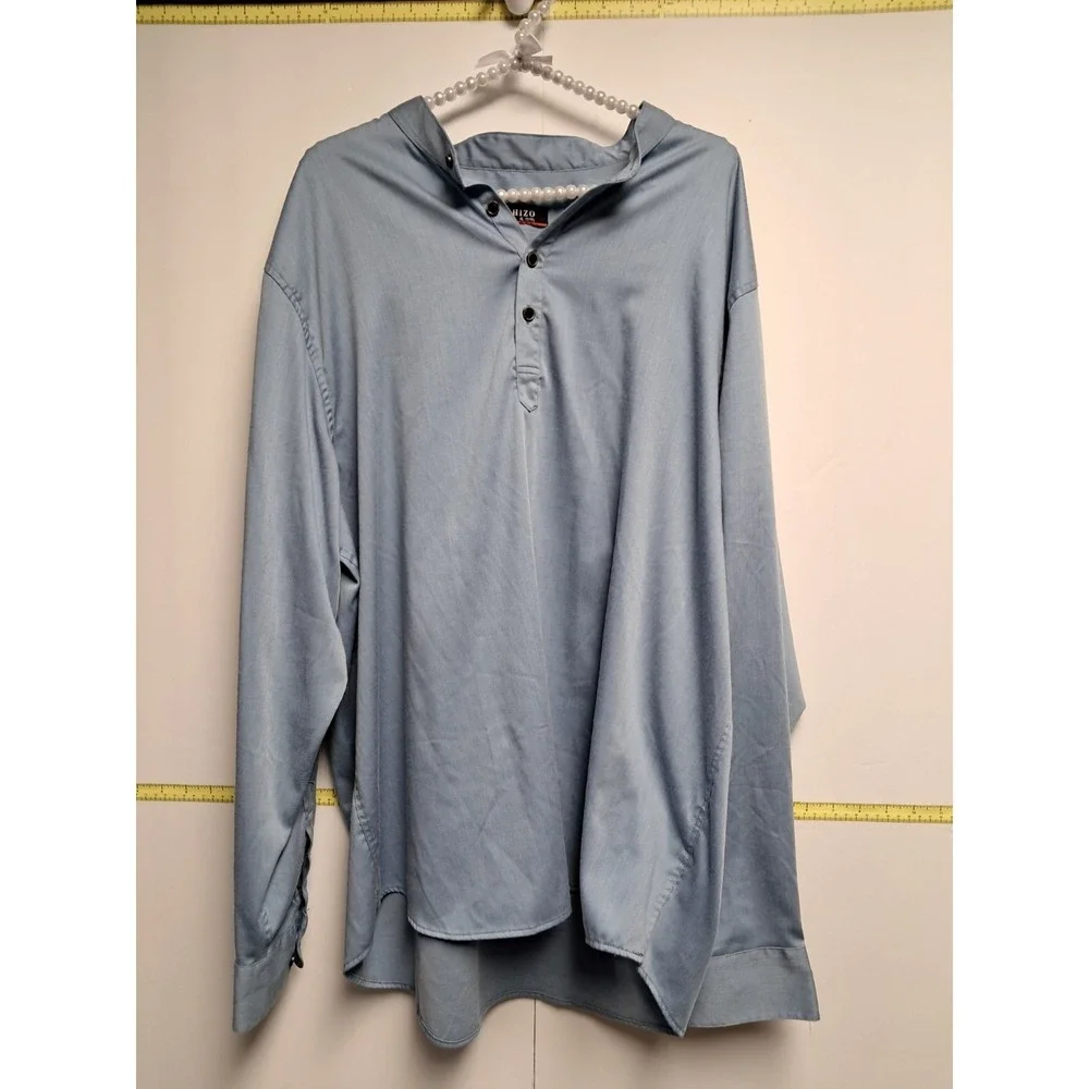 Fahizo Mens Blue Long Sleeve Shirt-size XL. 17/17 1/2 - Picture 1 of 5